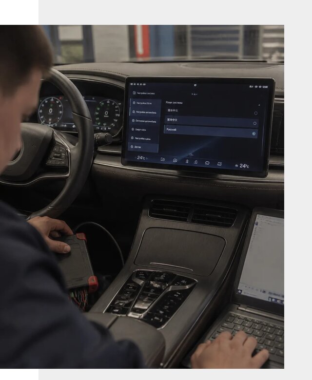 Русификация автомобиля BYD HAN для эксплуатации в Ефремах